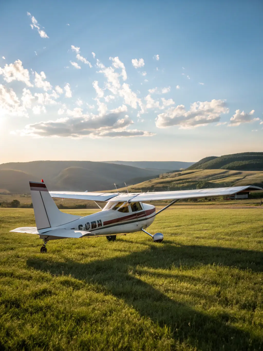 A Piper PA-28 Cherokee aircraft in flight, demonstrating its stability and ease of handling for intermediate flight training.