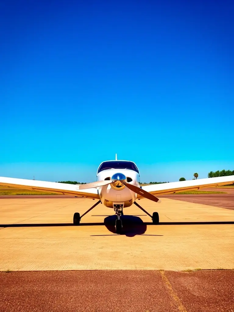 A fleet of well-maintained training aircraft, including Cessna 172s and Piper Archers, parked on the tarmac at Precision Flight Academy, used to highlight the quality of the academy's resources.